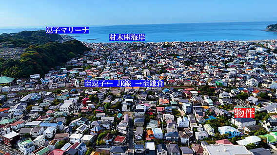 上空からの現地...