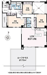鎌倉雪ノ下ロイアルハイツ 3LDKの間取図画像