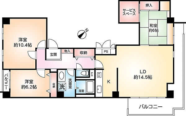 間取りを拡大表示