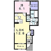 山口県宇部市東梶返３丁目3（賃貸アパート1LDK・1階・50.13㎡） その2