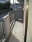 南向きのバルコニー