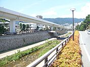 休日のジョギングやお散歩が出来る住吉川
