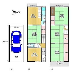 近鉄奈良線 瓢箪山駅 徒歩25分