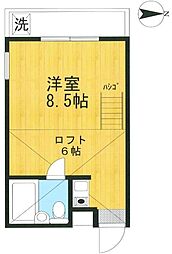 コーポラス・ダイト ワンルームの間取図画像