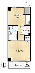 サンホーム矢向 1Kの間取図画像