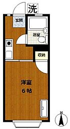アドウェスタリア 1Kの間取図画像