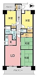八事東サンハイツ 4LDKの間取図画像