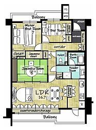 間取図画像 3LDK