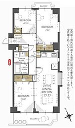 間取図画像 3LDK