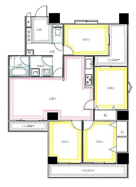 間取りを拡大表示