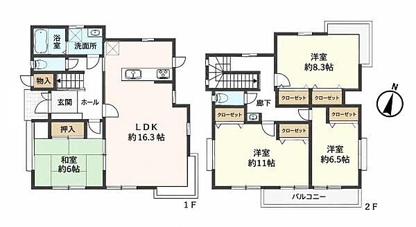 間取りを拡大表示
