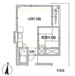 ファーストステップ勝田台 1LDKの間取図画像