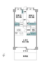間取図画像 2LDK