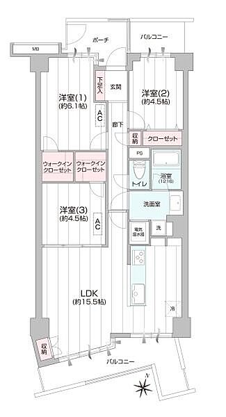 間取りを拡大表示