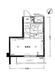 ライオンズマンション生麦第5 ワンルームの間取図画像