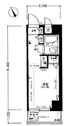 ライオンズマンション反町 ワンルームの間取図画像
