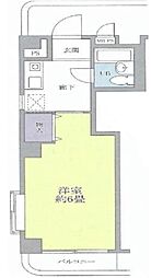 ラポルテルージュ妙蓮寺貮番館 1Kの間取図画像