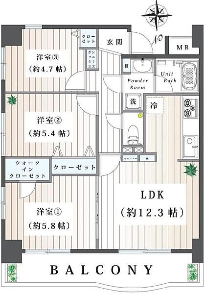間取りを拡大表示