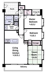間取図画像 3LDK