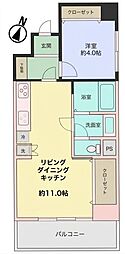 ライオンズマンション神奈川新町第2 1LDKの間取図画像