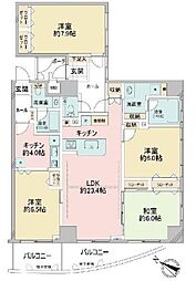 ロワール横濱レムナンツ 4LDKの間取図画像