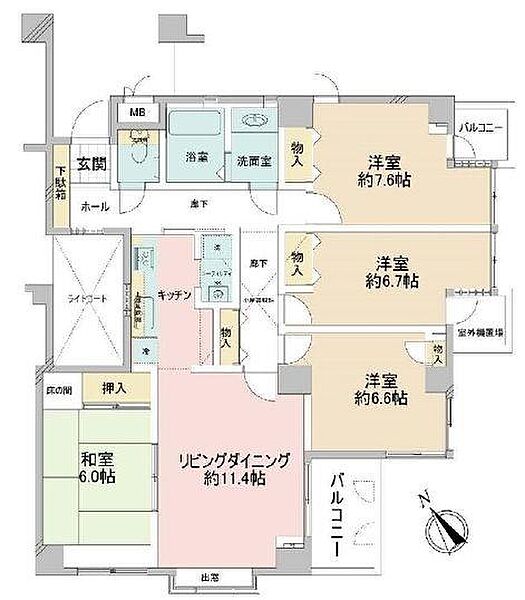 間取りを拡大表示