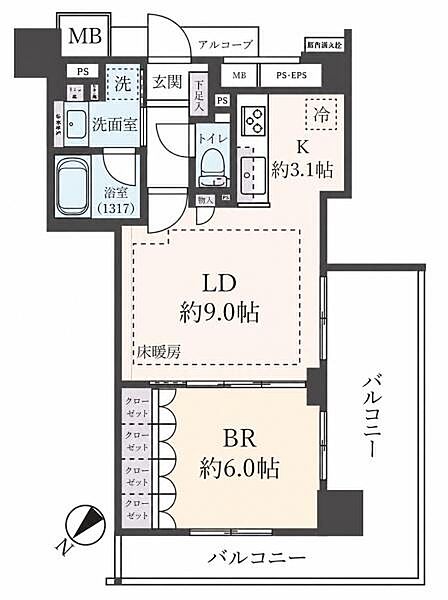 間取りを拡大表示