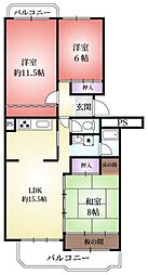 間取図画像 3LDK