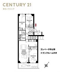 サニーハウス南行徳B棟 3LDKの間取図画像