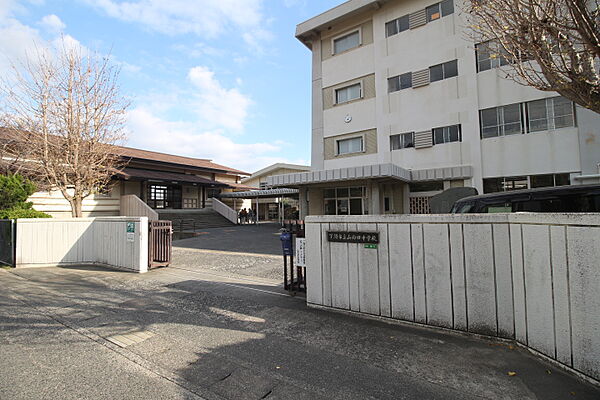 画像19:下関市立山の田中学校（555m）