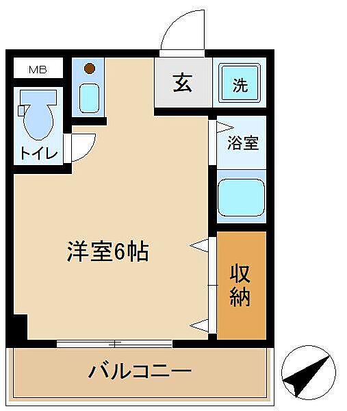 ブロードピーク 103｜埼玉県春日部市大畑(賃貸マンション1R・1階・18.22㎡)の写真 その2