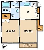 プレーンコーポ 102 ｜ 埼玉県越谷市大字袋山500-1（賃貸アパート2K・1階・37.58㎡） その2