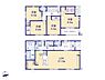 間取り：各部屋がしっかりと区切られておりプライベート空間が確保されています。リビングダイニングキッチンは21帖と広々とした設計です。