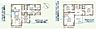 間取り：1階と2階に分かれた間取りで各部屋が使いやすく配置されています。ウォークインクローゼットやストレージルームも備わっています。リビングダイニングの隣接したキッチンや、2階のバルコニーもポイントです。
