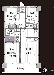 間取図画像 3LDK