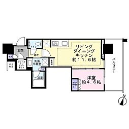 URAWA THE TOWER 1LDKの間取図画像