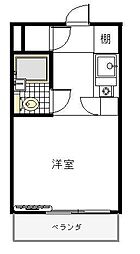 トップ南流山 ワンルームの間取図画像