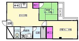 エステート 2DKの間取図画像