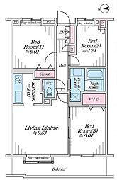 間取図画像 3LDK