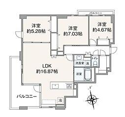 間取図画像 3LDK