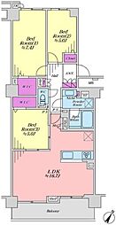 グランガーデン東戸塚 3LDKの間取図画像