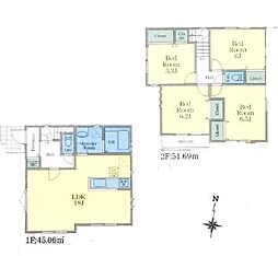 B号棟鶴見区新築戸建 日当たり LDK18帖