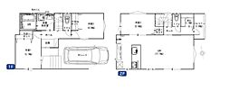 南区新築戸建　ビルトイン車庫　WIC
