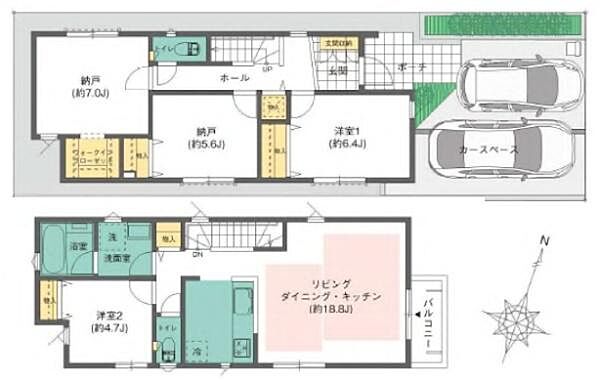 間取りを拡大表示