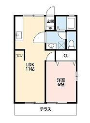 間取図画像 1LDK