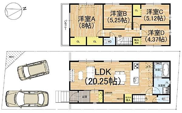 間取りを拡大表示