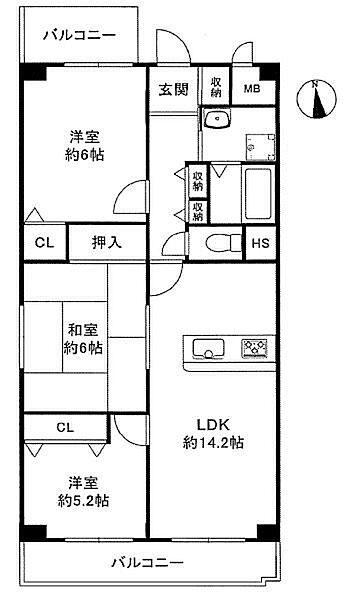 間取りを拡大表示