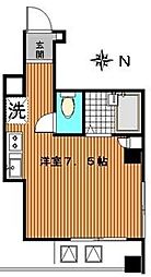 E・Yビル ワンルームの間取図画像