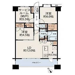 間取図画像 2SLDK