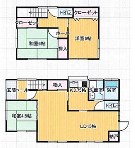 間取り:LDKは18帖以上の広さを持つ3LDK。豊富な収納力も備え、使いやすい間取りです。 間取り:LDKは18帖以上の広さを持つ3LDK。豊富な収納力も備え、使いやすい間取りです。